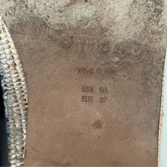 Vince Jalen Suede Raffia Espadrilles - Picture 6 of 9